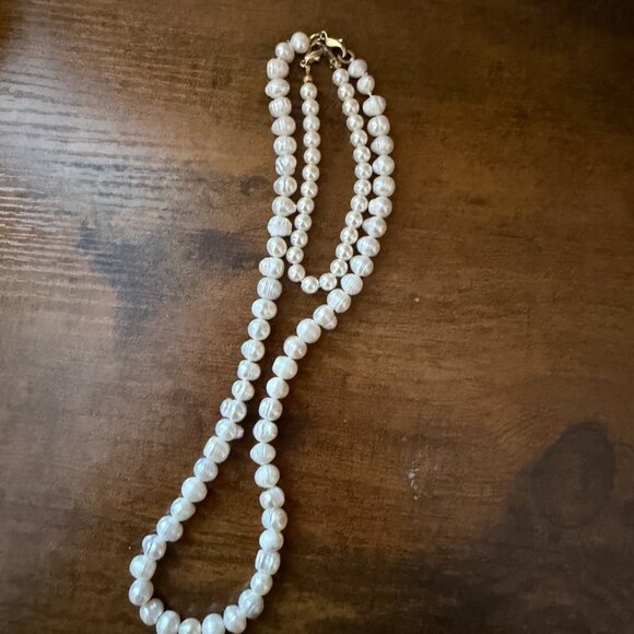 Set of 5 Faux Pearl and Beaded Necklace, one bracelet - Picture 12 of 16